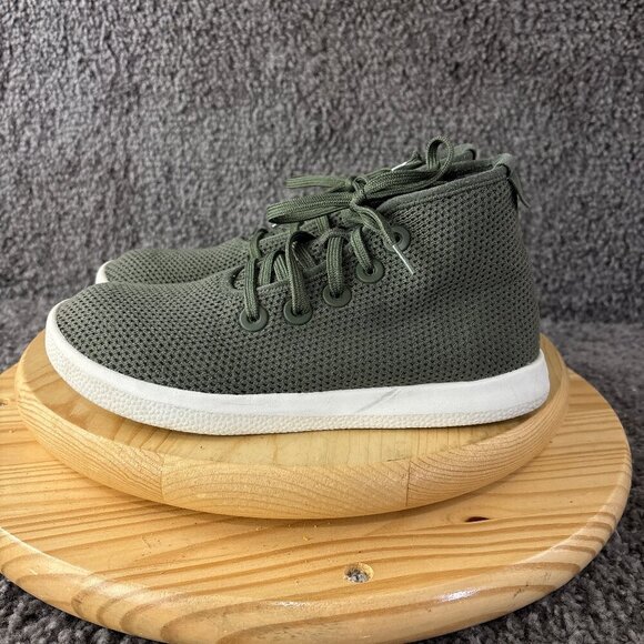 Allbirds Tree Topper Sneaker Women Size 9 Green Knit Wool High Top Athletic Shoe - Picture 1 of 9